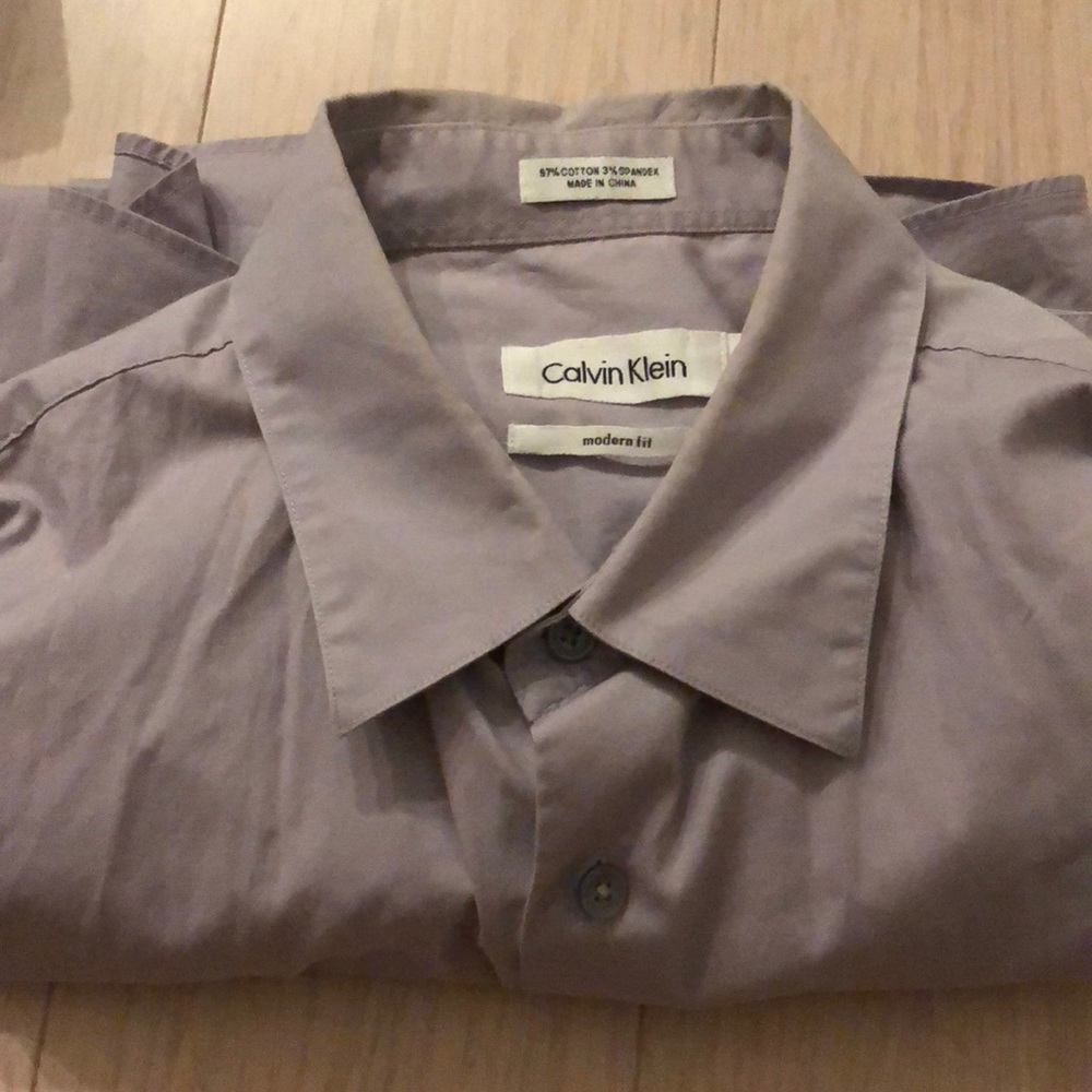 Calvin Klein Purple Men’s M Dress Shirt